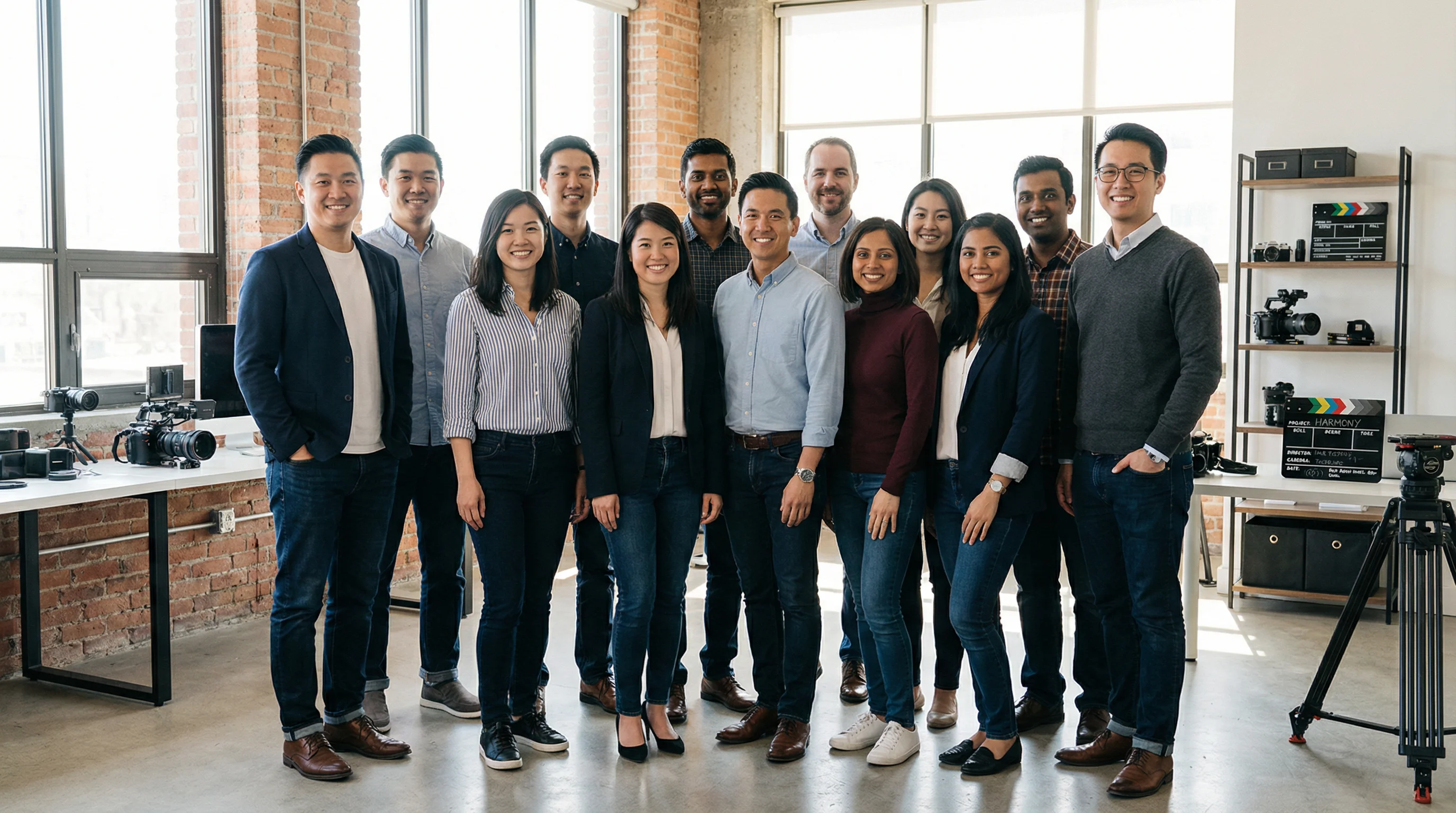 捷克街头专业团队合影